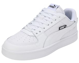 Puma Unisex Adults Puma Caven 2.0 Vtg Sneakers, Puma White-Puma White-Puma Black, 38.5 EU