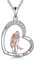 YAFEINI Geschenke für Mama 925 Sterling Silber Mutter und Tochter Halskette Muttertag Kette Geburtstag Anhänger Schmuck für Mama Damen (Mutter und Tochter Halskette 10)