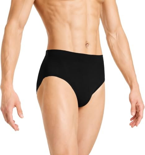 Mulnall Men’s Underwear Briefs Ballet Dance Belt(23401-06-XL) Black