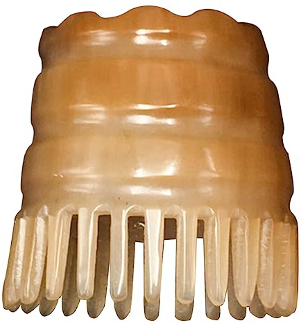 POPETPOP 3pièces Peigne De Massage Chevelu Corne De Bufflon Pour Shampooing Outil De Soin Capillaire Artisanale Couleur Aléatoire