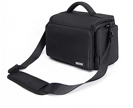 AFGRAPHIC Borsa a tracolla imbottita impermeabile nera per fotocamera digitale Nikon Coolpix P950, Nero , Custodia per fotocamera