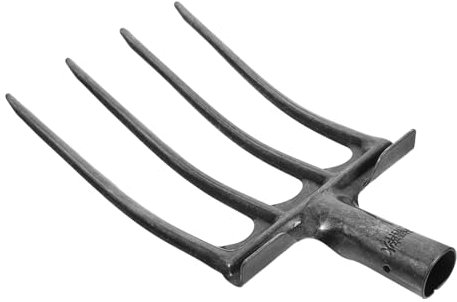 BESPORTBLE Testa Di Da Giardino in Acciaio Denti Strumento Per Dissodare e Rivoltare Terreno Attrezzo Per Agricoltura e Manutenzione Del Cortile Per Letame Di Cavallo