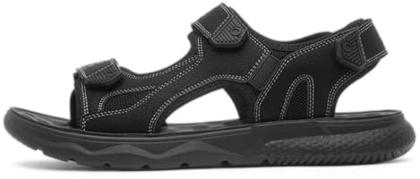 Hobos Mens Black Easy Fasten Sport Sandal - Size 6 UK - Black