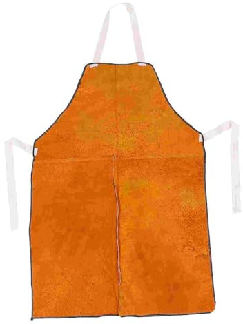 GXMDSGZ Welding Apron 1pc Leather Welding Apron Work Resistant Bib Heat Hair Working Flame Welder Clothes Blacksmith Men Aprons Coat Clothing