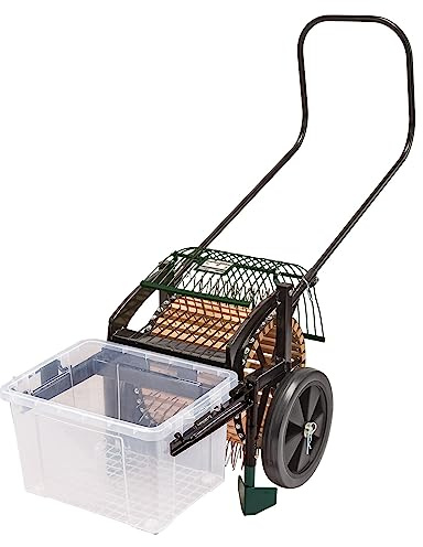 DEMA Apfelsammler Wagen Kaltern - Obstsammler mit Stachelwalze, Erntehilfe für Äpfel & Obst, Bequemes Auflesen ohne Bücken, Ideal für Garten & Obstwiese