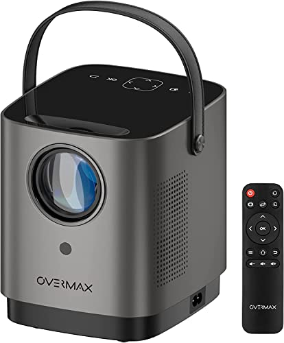OVERMAX Multipic Full HD LED Projector Home Theater Remote Control Projector with Speaker Image Size from 35 to 120 inches (MULTIPIC 3.6)