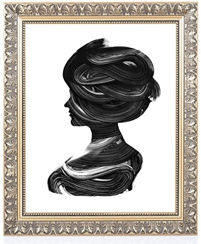 Monframe antiker Bilderrahmen Venezia - 20x25 cm Gold - Holzrahmen im Barock Stil