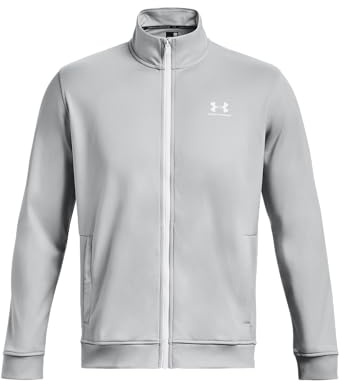Under Armour Herren Sportstyle Tricot Jacke, (011) Mod Grey/White, XXL