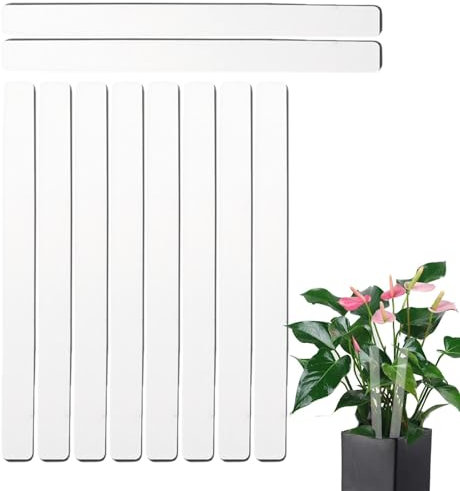 Lot de 10 étiquettes transparentes en acrylique pour d'intérieur et d'extérieur | Bâtons de nom de transparents | Étiquettes de jardin pour en pot, , légumes et fleurs