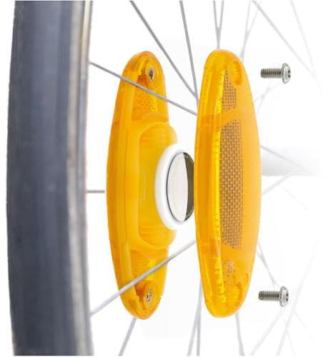 Overade Europäische Innovation - AIRFLEC x2 - Halterung Für GPS-Tracker AIRTAG - Radreflektoren - Fahrradschloss-Alarm