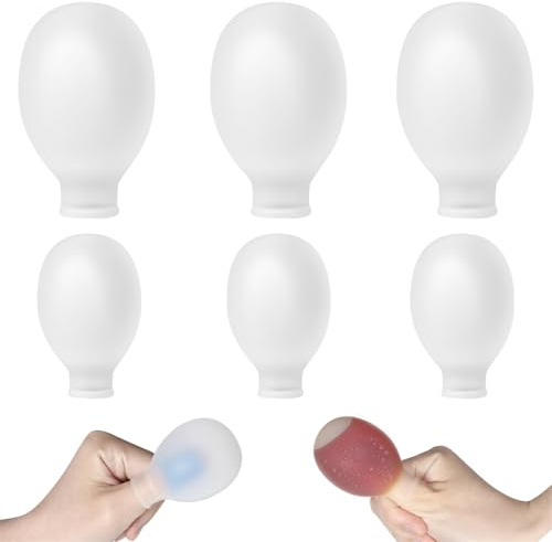 6 Pcs Waterproof Finger Protectors Silicone Toe Protector Reusable Thumb Covers Sleeves for Shower (2 Size, White)