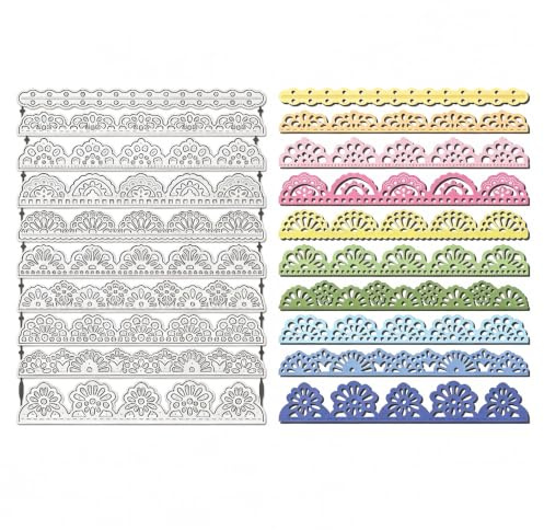 UNICRAFTALE 10 st blomkant stansformar korttillverkning scrapbooking