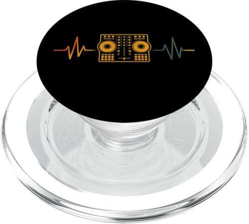 Contrôleur DJ Heartbeat Line Conception de producteur de PopSockets PopGrip pour MagSafe