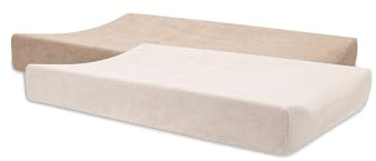 Jollein Wickelauflage Bezug Frottee – Blush/Wild Rose – 2er Pack – 50x70cm – 85% Baumwolle, 15% Polyester – OEKO-TEX Zertifiziert – Bezug Wickelauflage