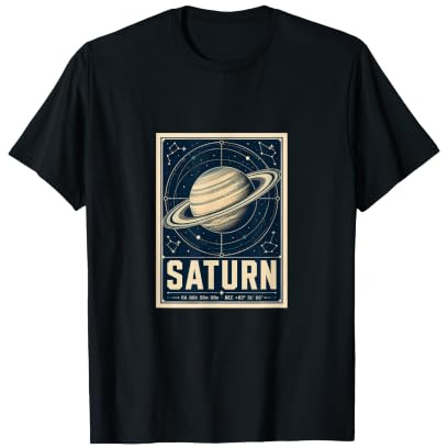 Affiche d'astronomie Spatiale Saturne Ringed Planet T-Shirt