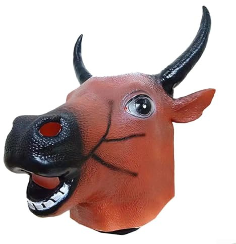 Wlinfetity Andningsbar djurmask för häst för karneval och kostym andningsbar | Rolig design, ger skratt perfekt för temafester, fotokul, gruppbilder