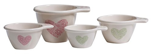 Premier Housewares Dolomite Lola Measuring Cups, Cream, Set of 4