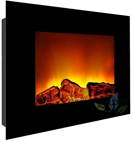 Suinga Chimenea ELÉCTRICA DE Pared con Efecto Llama, Potencia de 1800W