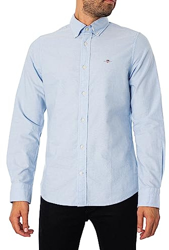 GANT Slim Oxford-skjorta för män, ljusblå, L