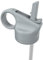 SHO Wiederverwendbarer Strohhalm-Deckel für SHO Flasche – 260 ml, 375 ml, 500 ml, 750 ml und 1 l – BPA-frei (grau, 500 ml)