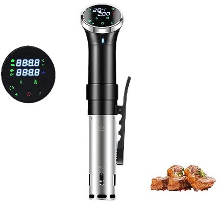 Cuiseur Sous Vide, Circulateur À Immersion Thermique 1100 W Avec 2 Capteurs De Température, Contrôle Par Écran Tactile Complet, Chauffage À Cycle Rapide Et Température Réglable, Pour Restaurant