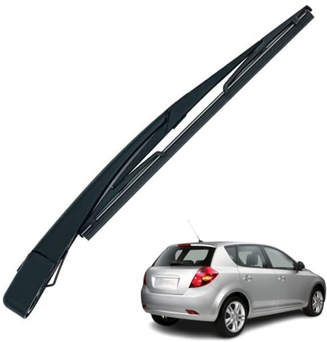 Ruolin Bras Essuie Glace Arrière et Balai Essuie Glace, Arrière de Bras d'Essuie-Glace en Caoutchouc Naturel Toutes Saisons Kit Compatible avec KIA Ceed 2006-2011