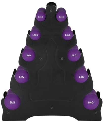 YARNOW Leaf Design Dumbbell Rack, Compact Tiered Dumbbell Storage Holder for Home Fitness, Triangular Weight Display Stand for Gym & Home Use
