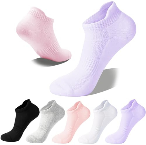 Wamicu Chaussettes Basses Femme, 5 Paires Respirant et Anti-transpiration Coton Courtes Chaussettes Sport, Para Running Travail et Loisirs, EU 35-38