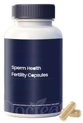 Integratore per la fertilità maschile - Aumenta il volume dello sperma, Formula antiossidante, Migliora la motilità degli spermatozoi