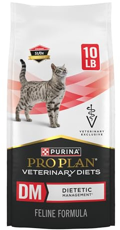Purina Pro Plan Veterinary Diets DM Dietetic Management Feline Formula Dry Cat Food - 10 lb. Bag