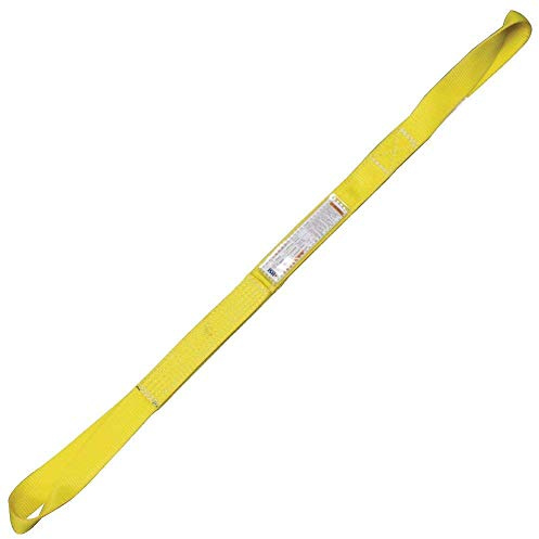 One Ply 10 x 8' Twisted Eye-to-Eye Nylon Type 4 Sling | EE1T-810 | 24 Eye Length | 16,000 Lb. Vertical Capacity | Hanes Supply (HSI) Heavy Duty Rigging Equipment for Lifting and Towing