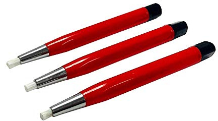 Fiberglass Scratch Brush Pen - 3 Pack - Jewelry, Watch, Coin Cleaning, Electronic applications, Removing rust and corrosion