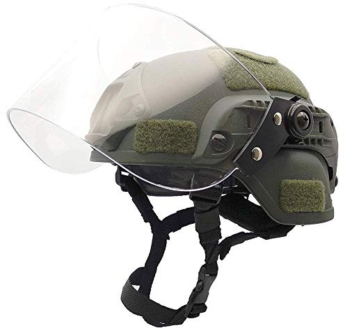 Tactical Area Casco rápido Airsoft Mich 2000 con Soporte y Gafas NVG.