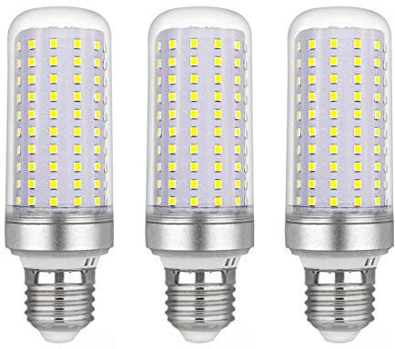 SCNNC E27 Maiskolben LED Lampen 20W, Nicht Dimmbar, Kaltweiß 6000K, 3 Stück