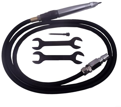 Pneumatischer Gravierstift, Gravierstift, Gravierwerkzeug, Luftgravurstift Schreiber Hammer Schlauch Gravur Lettering Tool für Metall, Holz, Kunststoff, Glas, Stein