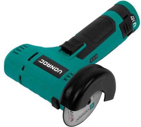 Batteridriven vinkelslip, 12 V, batteri, USB-kabel och kapskiva ingår i leveransen