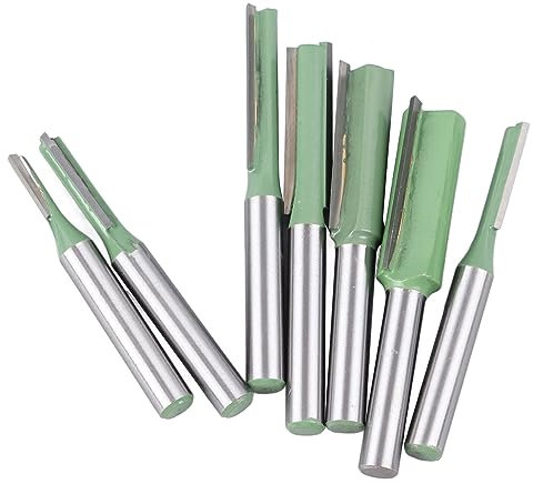 Set di Frese 7 Pezzi Set di Frese per Fresatura a Filo per la Lavorazione del Legno Set di Frese per Scanalatura