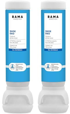 Bama Shoe Deo – (2x 100 ml) - geruchsneutralisierendes Schuh Deo, Schuhspray für hygienische Frische im ganzen Schuh