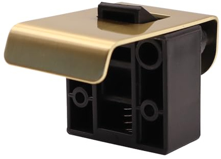 ToMTuR RV-Labs® Messing Pull-Lock Möbelverschluss /-Griff Catch Lock 42mm Griffbreite - Gold (Nylonverstärkt)