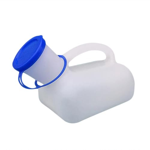 Urinflasche Für Damen Und Herren, 1000mL Herren Bettflasche, Pinkelflasche Notfälle Mit Schraubdeckel, Pinkelhilfe Für C-amping, Unterwegs