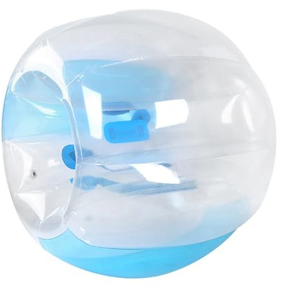 Halearo 120 cm uppblåsbara bubbelbollar, hållbar och miljövänlig fotbollsleksak för vuxna, lämplig för lek i luften, transparent