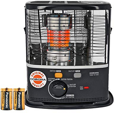 Corona RX2485 Four à pétrole à mèche 2,4 kW avec piles et circuit d'urgence