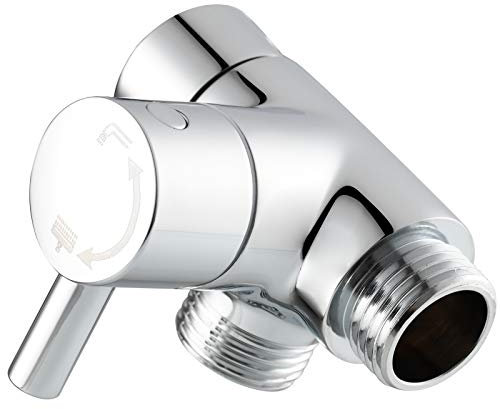 Tecmolog Deviatore Doccia 3 Vie Ottone G1/2 Braccio Doccia Deviatore Per Doccetta e Soffione Fisso