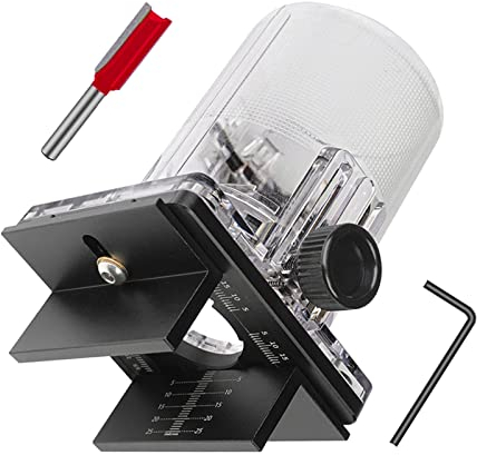 YWNYT Support de rainurage 2 en 1 pour défonceuse à bois 65 mm