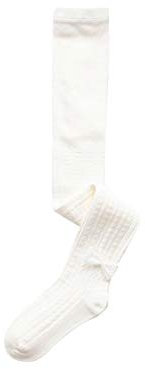 Century Star Strumpfhose Mädchen Feinstrumpfhose Mädchen Leggings Girls Ballettstrumpfhose Baby Tights Ballettkleidung Boys Weißer Bogen 1-2 Jahre(L)