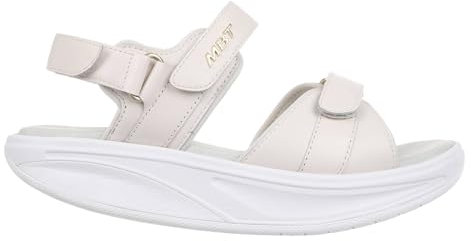 MBT SUMU 8 Elegante Sandalen für Damen aus Leder. Leichtes und bequemes Schuhwerk für Frühling und Sommer. Physiologisches Schuhwerk Komfort und Stabilität. Elegante Sandalen im modernen Stil. Grau