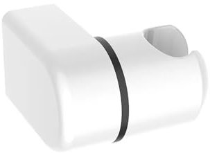 DCNIYT Soporte universal para cabezal de ducha de mano, ajustable, chapado completo, soporte para cabezal de baño, rotación estable (blanco)