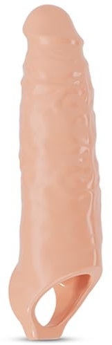 BDSMAGE Manicotto per pene per estensione del pene 5 cm, 28 cm Manicotto per pene taglia XXL Ingrandimento del grande Giocattoli sessuali per coppie Uomini (Chiaro)