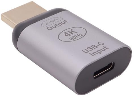 Nicear Adaptador USB C A HDMI Práctico USB C TipoC 3.1 Fuente Hembra A HDMI Receptora Adaptador HDTV Adaptador Macho 4K A 60HZ Video