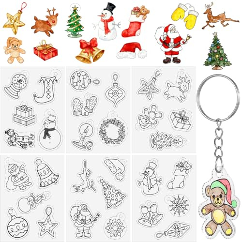 Veemoon Lot de 12 films rétractables transparents pour projets de bricolage, bricolage, décoration festive